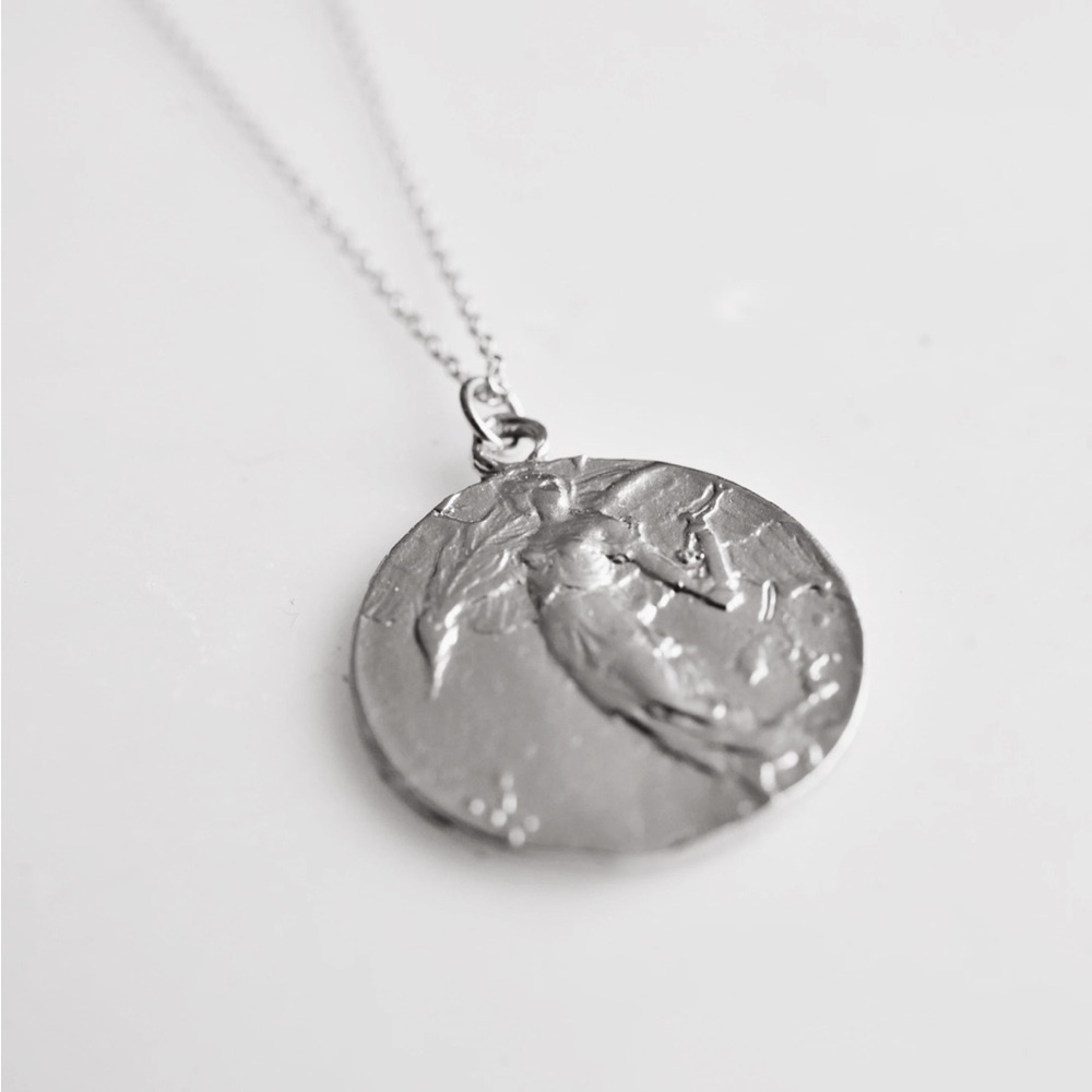 Montestruque Angel Pendant Necklace – Sterling Silver / 16-20” Chain NWOT
